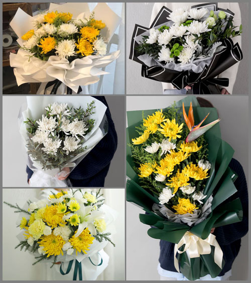 山东济宁嘉祥县孟姑集镇白事花束代送